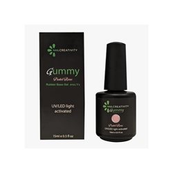 ראבר בייס, ג'ל בסיס בגוון פסטל רוז 15 מיל' - Nail creativit