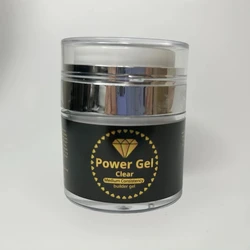 ג'ל לבניית ציפורניים 50 גרם בגוון שקוף - POWER GEL