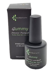 ראבר בייס, ג'ל בסיס בגוון שימר 15 מיל' - Nail creativit