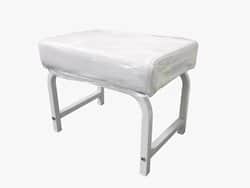 שרפרף מקצועי מהודר לפדיקור בצבע לבן.