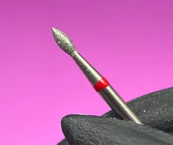 ראש שיוף יהלום טיפה פס אדום - תוצרת רוסיה.