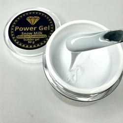 ג'ל לבניית ציפורניים 50 גרם בגוון חלבי - POWER GEL