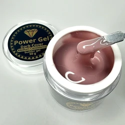 ג'ל לבניית ציפורניים 50 גרם בגוון כיסוי כהה - POWER GEL
