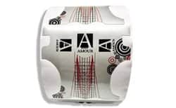 מדבקות תבנית לבניית ציפורניים 500 יח' בגליל (AMOUR).