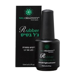 ראבר בייס, ג'ל בסיס בגוון שקוף 15 מיל' - Nail creativit